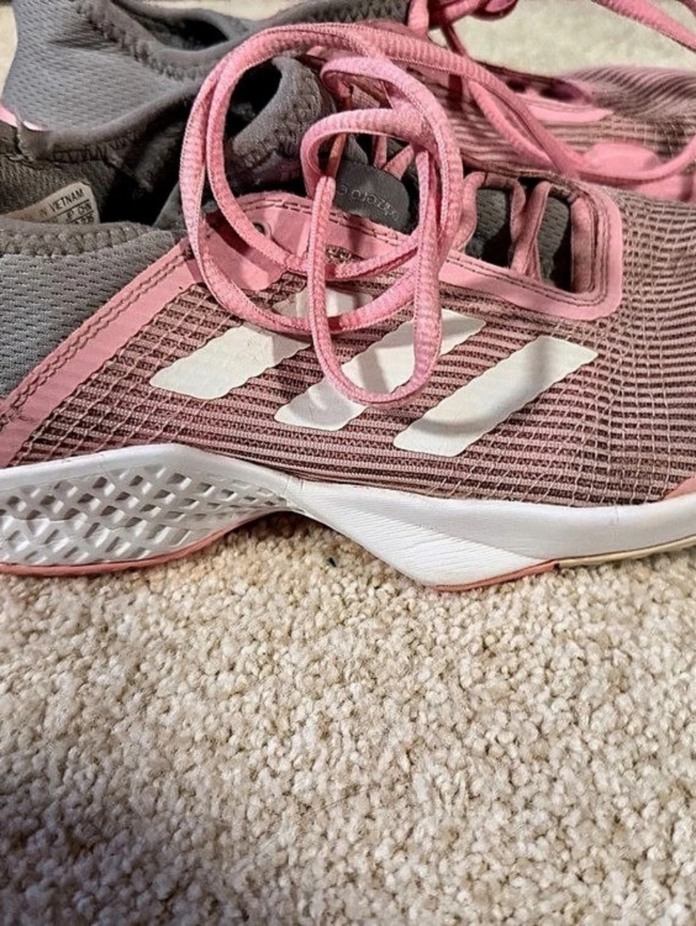 adidas Adizero Ubersonic 4 Tennis Shoes Pink & Gray